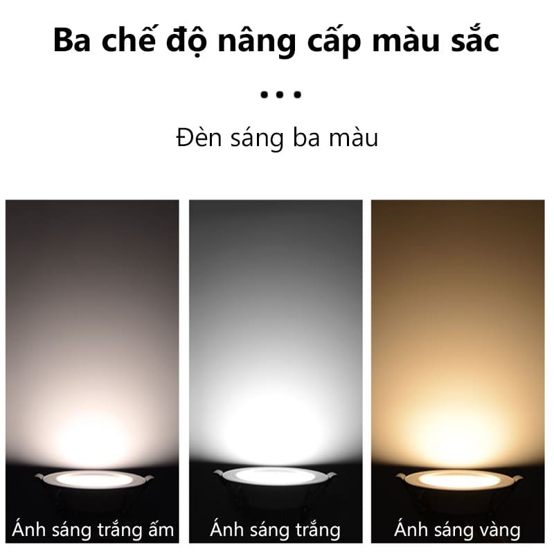 Hướng dẫn lắp đặt và sử dụng đèn led âm trần 3 màu