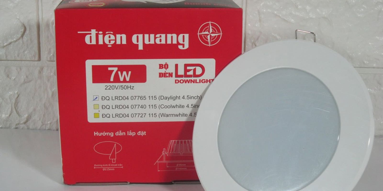 Ưu điểm của đèn led downlight Điện Quang ĐQ LRD04